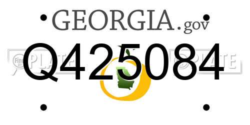 Q425084 Georgia License Plate