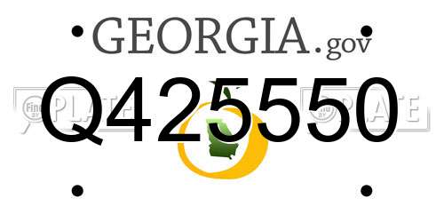 Q425550 Georgia License Plate
