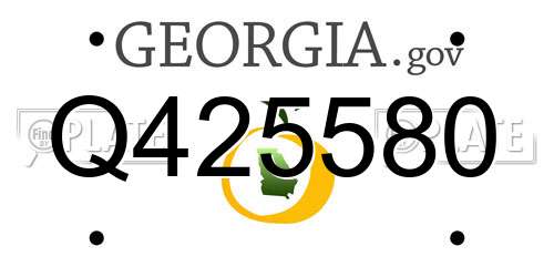 Q425580 Georgia License Plate
