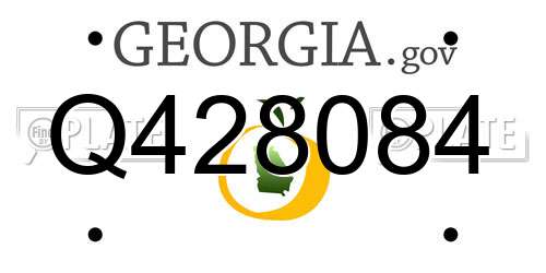 Q428084 Georgia License Plate