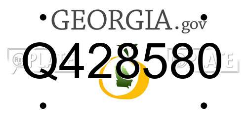 Q428580 Georgia License Plate