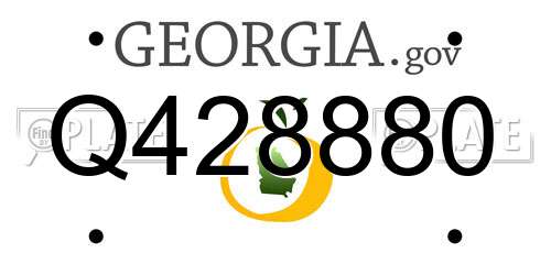 Q428880 Georgia License Plate