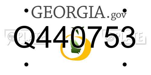 Q440753 Georgia License Plate