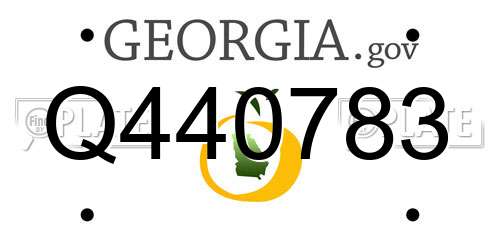 Q440783 Georgia License Plate