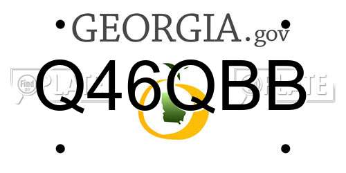 Q46QBB Georgia License Plate