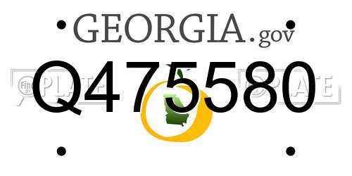 Q475580 Georgia License Plate