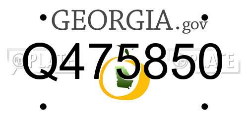 Q475850 Georgia License Plate