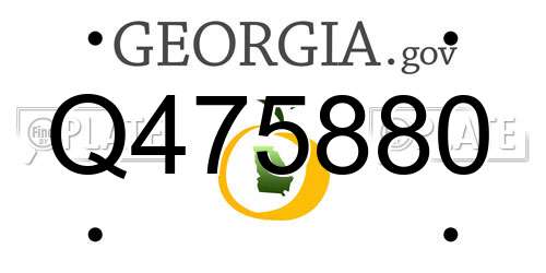 Q475880 Georgia License Plate