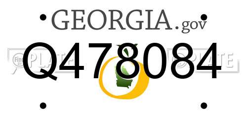 Q478084 Georgia License Plate
