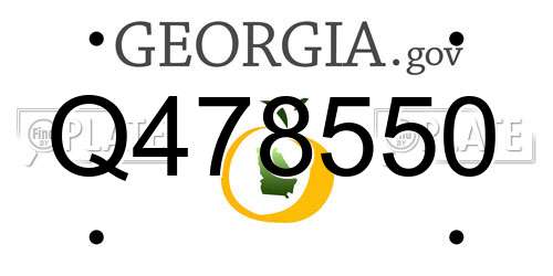 Q478550 Georgia License Plate