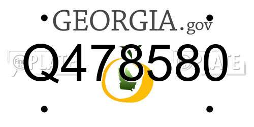 Q478580 Georgia License Plate