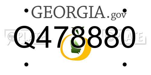 Q478880 Georgia License Plate