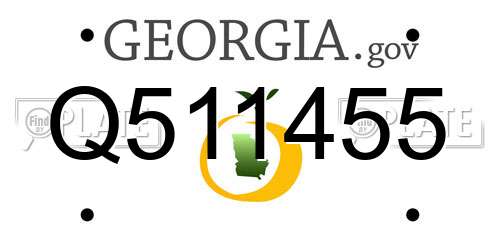 Q511455 Georgia License Plate
