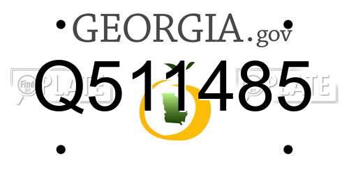 Q511485 Georgia License Plate