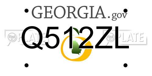 Q512ZL Georgia License Plate