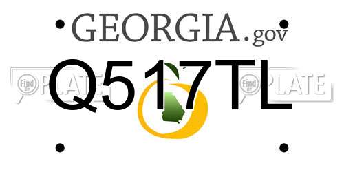 Q517TL Georgia License Plate