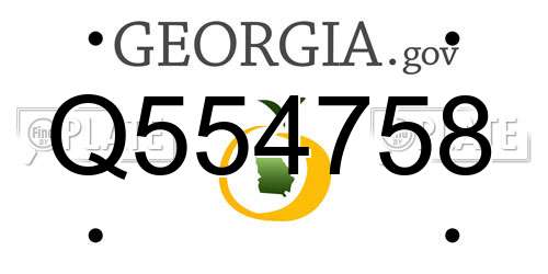 Q554758 Georgia License Plate