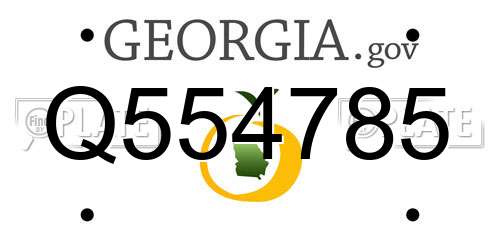 Q554785 Georgia License Plate