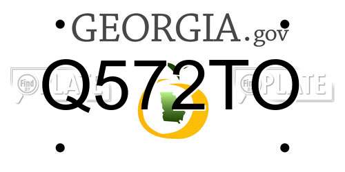 Q572TO Georgia License Plate