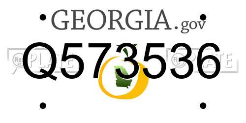 Q573536 Georgia License Plate