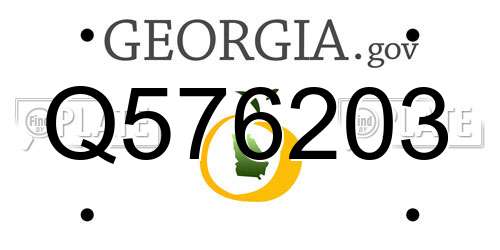 Q576203 Georgia License Plate