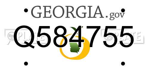Q584755 Georgia License Plate