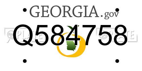 Q584758 Georgia License Plate