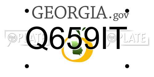 Q659IT Georgia License Plate
