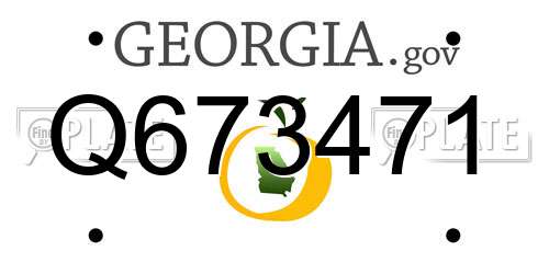 Q673471 Georgia License Plate