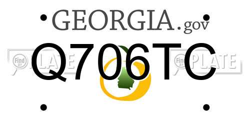 Q706TC Georgia License Plate