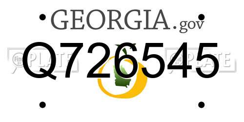 Q726545 Georgia License Plate