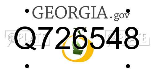 Q726548 Georgia License Plate