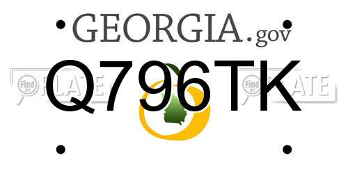 Q796TK Georgia License Plate