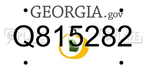 Q815282 Georgia License Plate