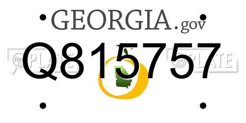Q815757 Georgia License Plate