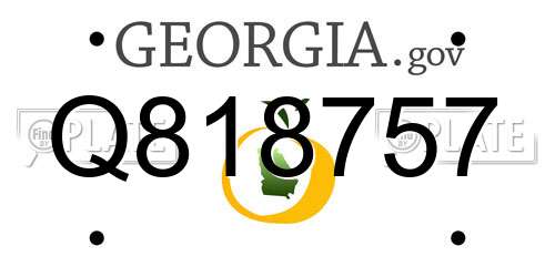 Q818757 Georgia License Plate