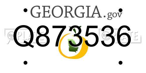 Q873536 Georgia License Plate