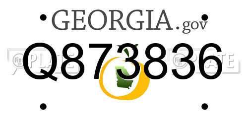 Q873836 Georgia License Plate