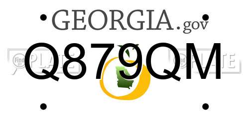 Q879QM Georgia License Plate