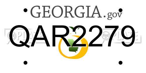 QAR2279 Georgia License Plate