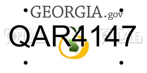QAR4147 Georgia License Plate