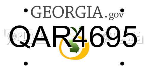 QAR4695 Georgia License Plate