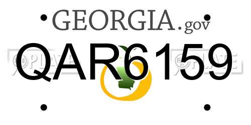QAR6159 Georgia License Plate
