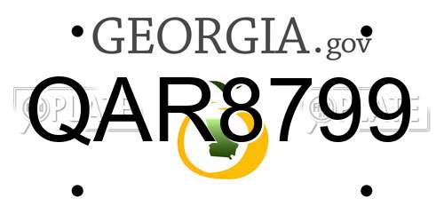 QAR8799 Georgia License Plate