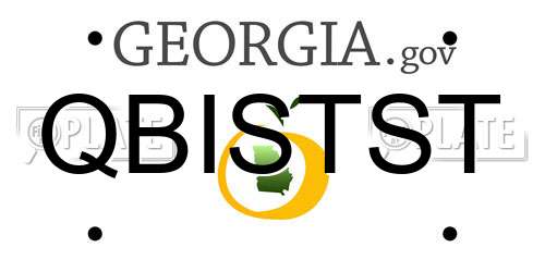QBISTST Georgia License Plate