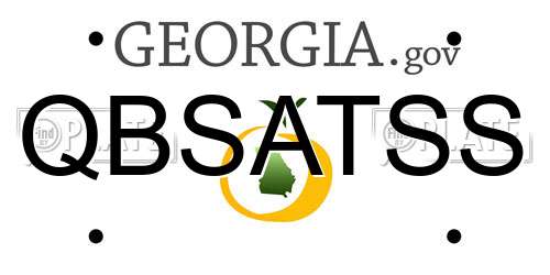 QBSATSS Georgia License Plate
