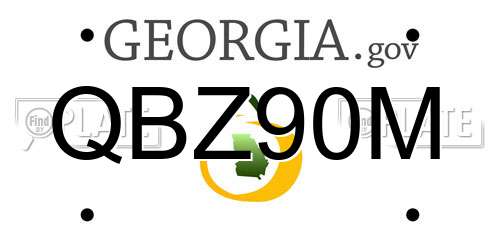 QBZ90M Georgia License Plate
