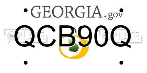 QCB90Q Georgia License Plate