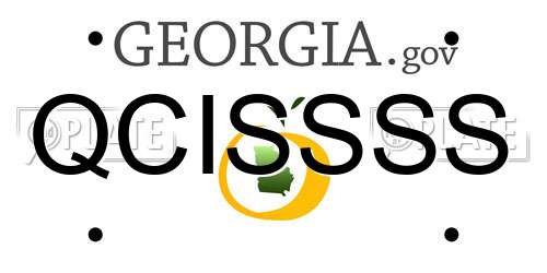 QCISSSS Georgia License Plate