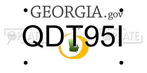 QDT95I Georgia License Plate